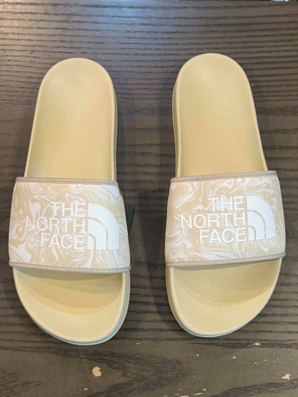 The North Face Base Camp III Slide Sandals Men's in Desert Stone/White Dune